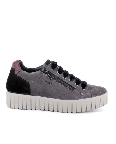 SNEAKERS CON ZEPPA IGI&CO DONNA SCAM.SUPER10/12 GRIG.SCURO 8680133