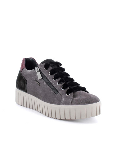 SNEAKERS CON ZEPPA IGI&CO DONNA SCAM.SUPER10/12 GRIG.SCURO 8680133