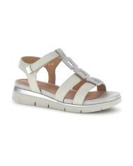 SANDALI STONEFLY DONNA ELODY 27 NAP/GLITTER STEAM GRAY/IVORY METAL 223660 EDT