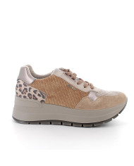 SNEAKERS CON ZEPPA IGI&CO DONNA SCAM.SUP/VELLUT BISCOTTO/BEIGE 8677611