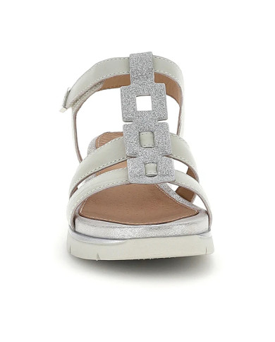 SANDALI STONEFLY DONNA ELODY 27 NAP/GLITTER STEAM GRAY/IVORY METAL 223660 EDT