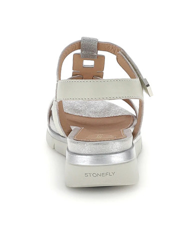 SANDALI STONEFLY DONNA ELODY 27 NAP/GLITTER STEAM GRAY/IVORY METAL 223660 EDT