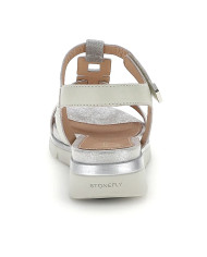 SANDALI STONEFLY DONNA ELODY 27 NAP/GLITTER STEAM GRAY/IVORY METAL 223660 EDT
