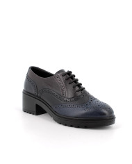 FRANCESINA IGI&CO DONNA  CAPRA FIDELIO   BLU/BORDO TACCO 4,5CM 8651411