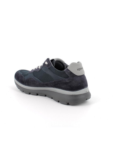 SNEAKERS IGI&CO UOMO SCAMOSCIATO RETE BLU 5625100