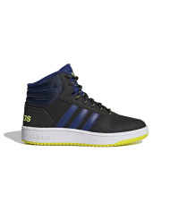 SNEAKERS ADIDAS BAMBINO HOOPS FLUO NERO ADIDAS