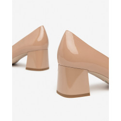 DECOLLETE' NEROGIARDINI VERNICE NUDO TACCO 5,5CM E409481D/626