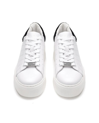 SNEAKERS CULT DONNA PERRY 3162 LOW W LEATHER WHITE/STRASS BLACK CLW316221