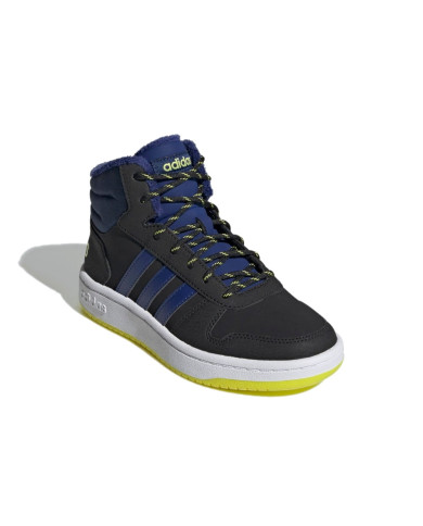 SNEAKERS ADIDAS BAMBINO HOOPS FLUO NERO ADIDAS