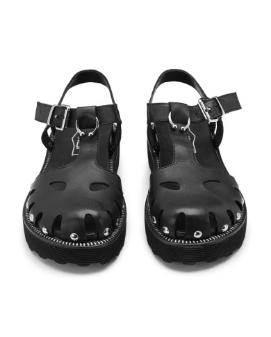 SANDALO SABOT CULT DONNA ZIGGY 4287 LOW W LEATHER BLACK CLW428700