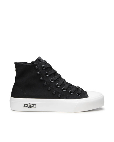 SNEAKERS CULT DONNA PLACEBO 3643 MID W CANVAS BLACK CLW364301