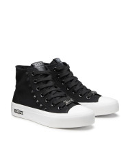 SNEAKERS CULT DONNA PLACEBO 3643 MID W CANVAS BLACK CLW364301