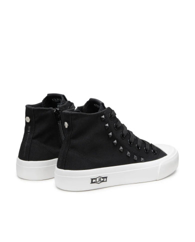 SNEAKERS CULT DONNA PLACEBO 3643 MID W CANVAS BLACK CLW364301