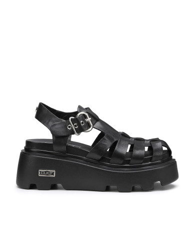 SANDALO CULT DONNA NEW ROCK 3657 SANDAL W LEATHER BLACK CLW365700