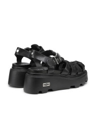 SANDALO CULT DONNA NEW ROCK 3657 SANDAL W LEATHER BLACK CLW365700