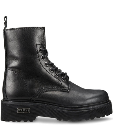 ANFIBIO CULT DONNA SLASH 1814 MID W LEATHER BLACK CLE103130