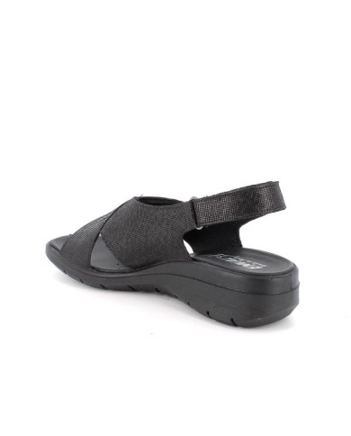 SANDALO CON ZEPPA  ENVAL SOFT DONNA SCAMOSC.FEDE NERO 7776900
