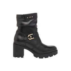 STIVALETTO NEROGIARDINI DONNA IN PELLE SAUVAGE NERO TR CARPEGNA TACCO 7CM I411904D/100