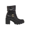 STIVALETTO NEROGIARDINI DONNA IN PELLE SAUVAGE NERO TR CARPEGNA TACCO 7CM I411904D/100