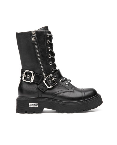 ANFIBIO CULT DONNA SLASH 4585 MID W LEATHER BLACK CLW458500