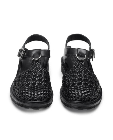 SANDALO CULT DONNA SABBATH 4428 SANDAL W WEAV.LEATHER BLACK CLW442800