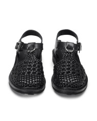 SANDALO CULT DONNA SABBATH 4428 SANDAL W WEAV.LEATHER BLACK CLW442800