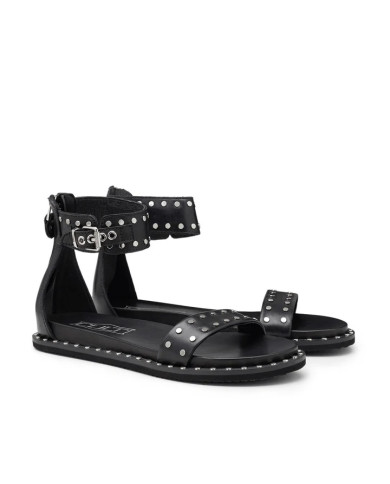 SANDALO CULT DONNA ROSHELLE 3885 SANDAL W LEATHER BLACK WITH STUDS CLW388500