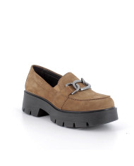 MOCASSINI IGI&CO DONNA SCAMOSCIATO COGNAC CON TACCO 5CM 6665822