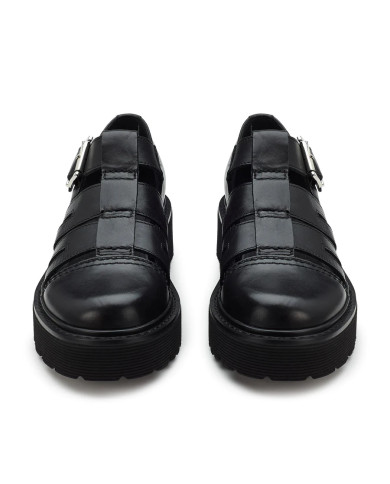 MOCASSINO CULT DONNA SLASH 4210 LOW W LEATHER BLACK CLW421000