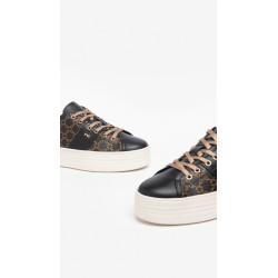 SNEAKERS NEROGIARDINI DONNA IN PELLE NERO/T.GIOVE/T.MORO I308421D/100