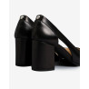 DECOLLETE' NEROGIARDINI DONNA PELLE NERO TACCO 7,5CM E409430D/100