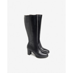 STIVALI NEROGIARDINI DONNA IN PELLE GUANTO NERO PU.LESINA TACCO 7CM I411720D/100