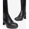 STIVALI NEROGIARDINI DONNA IN PELLE GUANTO NERO PU.LESINA TACCO 7CM I411720D/100