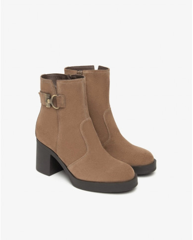 STIVALETTO NEROGIARDINI DONNA VELOUR MOU TR CARTAGENA TACCO 7.5CM I513892D/442