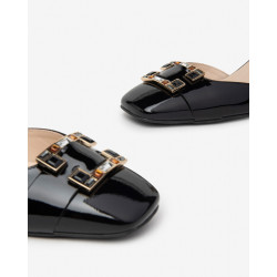 DECOLLETE' NEROGIARDINI DONNA PELLE NERO TACCO5,5CM E409480D/100