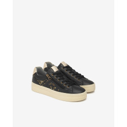 SNEAKERS  NEROGIARDINI DONNA GUANTO NERO T.GLITTER GR.TOP SAB ETOILE MIELE TR GENOVA LIGH I514190D/100