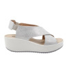 SANDALO CON ZEPPA IGI&CO DONNA SCAMOSCIATO ARGENTO 5668844