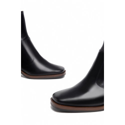 TRONCHETTI NEROGIARDINI DONNA IN PELLE NERO 5CM I308183D/100