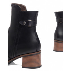 TRONCHETTI NEROGIARDINI DONNA IN PELLE NERO 5CM I308183D/100