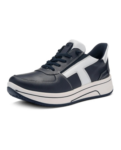 SNEAKERS ARA SHOES GAUCHOCALF,CRUNCHLACK SAPPORO 3.0 BLAU WEISS 12-27554-14 