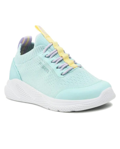 SNEAKER BAMBINA  GEOX J STRINTYE KNITT  TEXT  WATERSEA YELLOW   TG 36\39