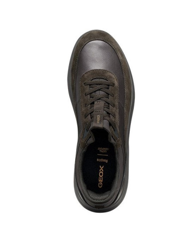 SNEAKERS GEOX UOMO SPHERICA PLUS A - NAPPA+SCAM DK BROWN U56MPA 08522 C6006