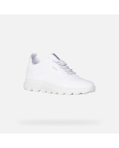 SNEAKERS GEOX DONNA SPHERICA IN TESSUTO WHITE D15NUA 0006K C1000
