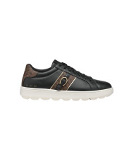SNEAKERS GEOX DONNA SPHERICA ECUB-1 NERO/MARRONE SCURO D46WEA 08504 C9229