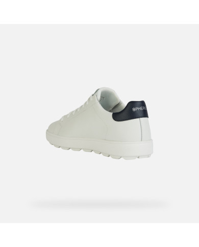 SNEAKERS GEOX UOMO SPHERICA ECUB-1 BIANCO/BLU NAVY U45GPA 0009B C0899