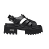 SANDALO CON ZEPPA CULT DONNA CHER 4535 SANDAL W LEATHER BLACK CLW453500