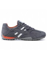 SNEAKERS GEOX UOMO  U SNAKE K - SCAM.+MESH LT GREY/ANTHRACITE U4207K 02214 C1L9A