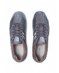 SNEAKERS GEOX UOMO  U SNAKE K - SCAM.+MESH LT GREY/ANTHRACITE U4207K 02214 C1L9A