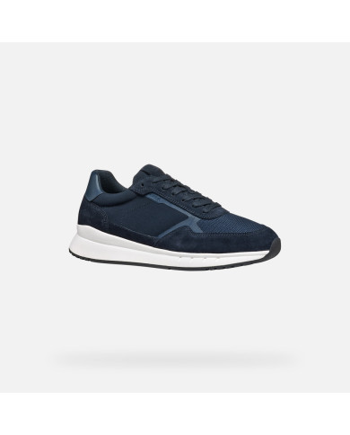 SNEAKERS GEOX UOMO U BRANTHON A - SCAM.+TESSUTO NAVY  U55LCA 02211 C4002
