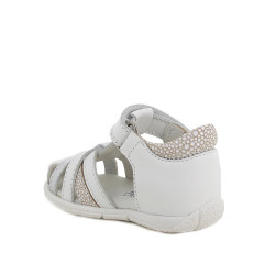 SANDALO PRIMIGI PRIMI PASSI BAMBINA NAPPA SOFT BIANCO 1413111        
